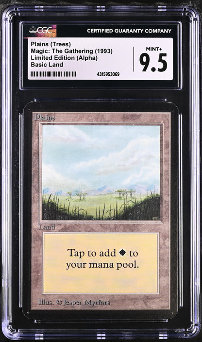 Plains (Trees) | Limited Edition (Alpha) | Common | Non-Foil | CGC | Mint 9.5