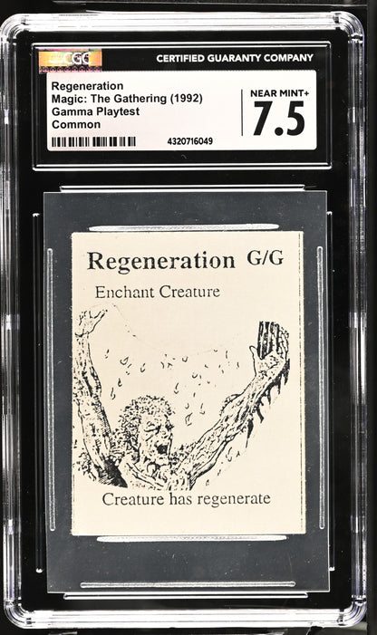 Regeneration | Gamma Playtest | CGC | Near Mint+ 7.5
