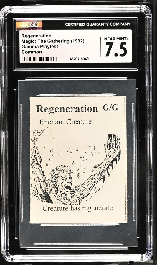 Regeneration | Gamma Playtest | CGC | Near Mint+ 7.5