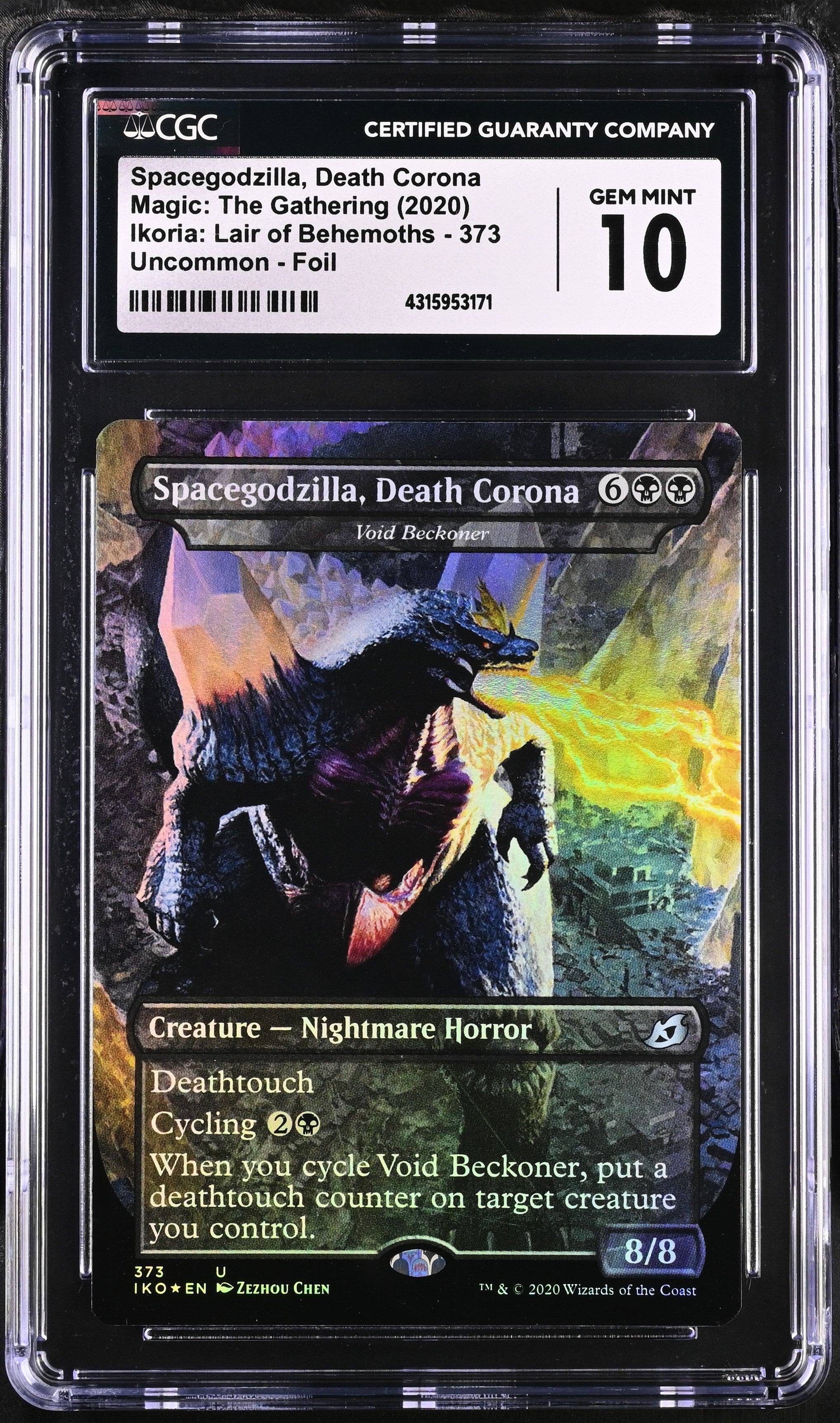 Spacegodzilla, Death Corona | Ikoria: Lair of Behemoths | Uncommon | CGC | Gem Mint 10