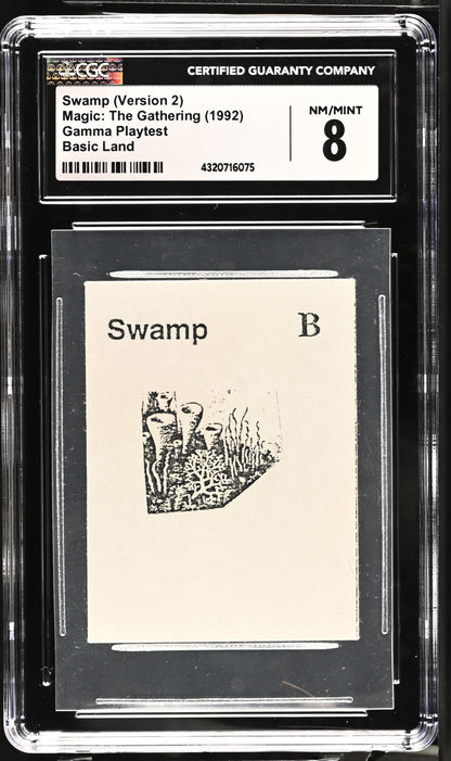 Swamp (Version 2) | Gamma Playtest | CGC | NM/Mint 8