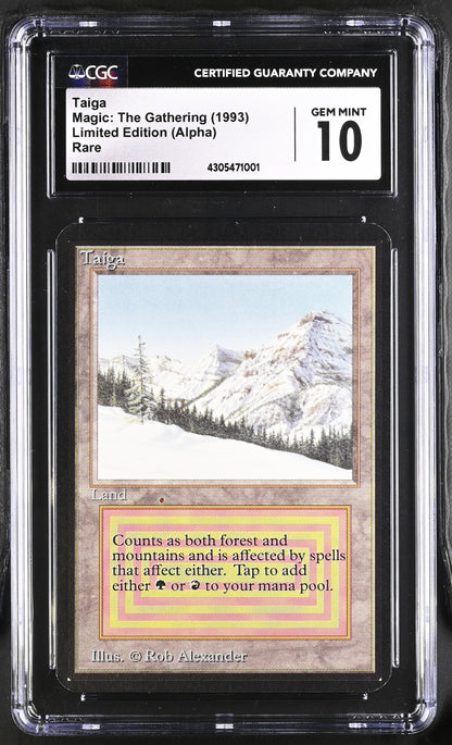 Taiga | Limited Edition (Alpha) | Rare | Non-Foil | CGC | Gem Mint 10