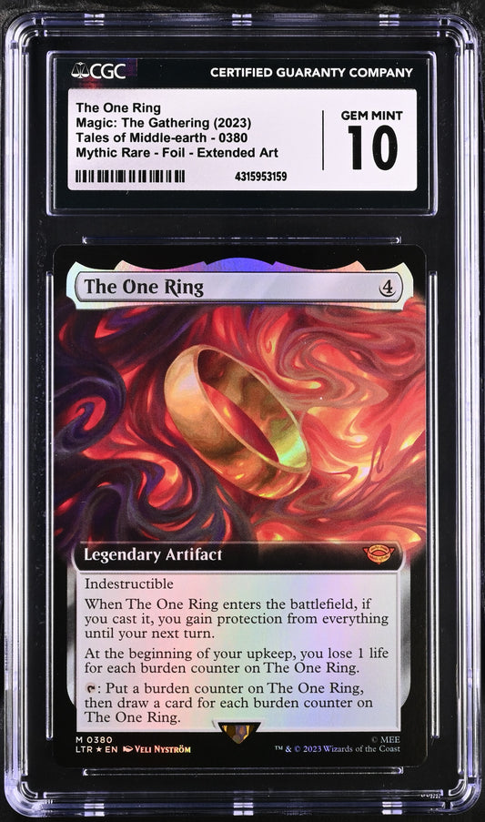 The One Ring | Universes Beyond: The Lord of the Rings: Tales of Middle-earth | Mythic Rare | CGC | Gem Mint 10