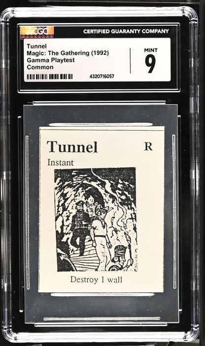 Tunnel | Gamma Playtest | CGC | Mint 9