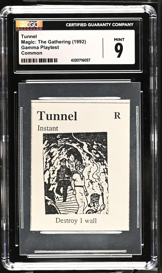 Tunnel | Gamma Playtest | CGC | Mint 9