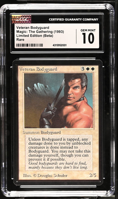 Veteran Bodyguard | Limited Edition (Beta) | Rare | Non-Foil | CGC | Gem Mint 10