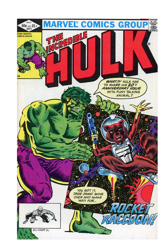 Incredible Hulk #271 | 1st Appearance of Rocket Raccoon | May 1982 | Key | VF/NM