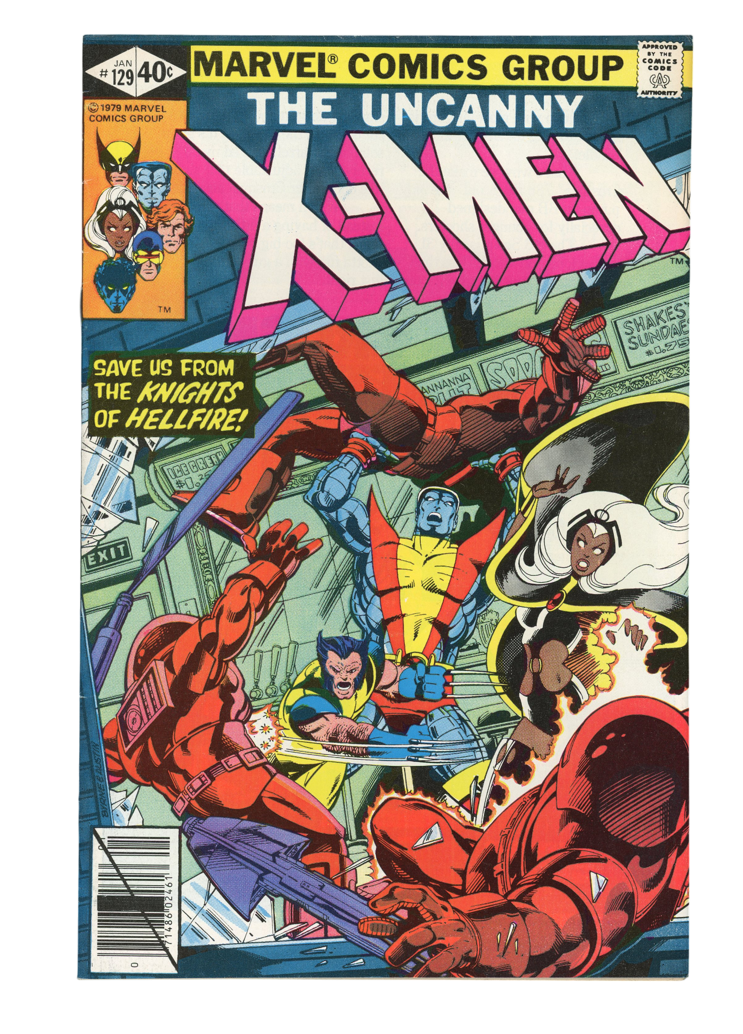 Uncanny X-Men #129 | 1st Appearance of Kitty Pryde & Emma Frost | Marvel 1980 | Key | VF