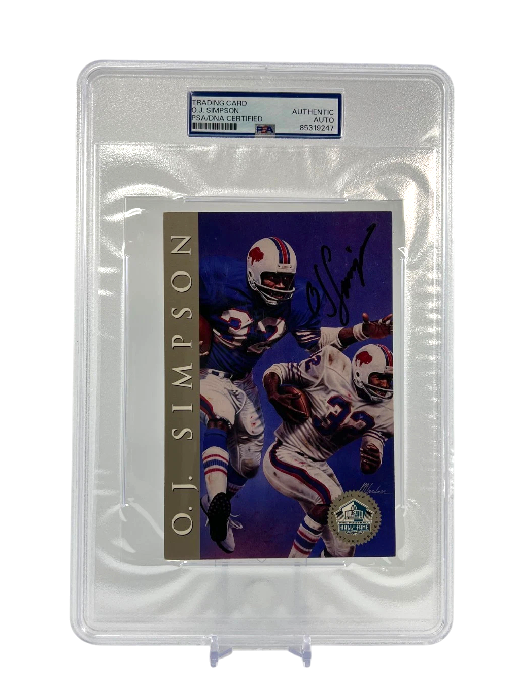 O.J. Simpson 1998 Hall of Fame Autograph | PSA Slabbed Postcard | HOF | 188/2500