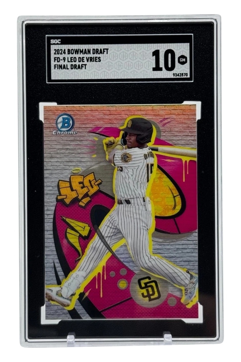 Leo De Vries 2024 Bowman Chrome Draft | SGC 10 | Final Draft | SSP | POP 1