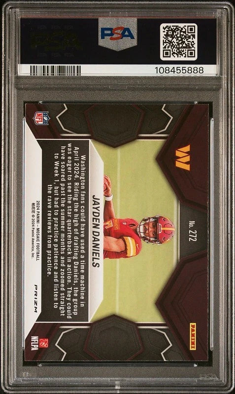 Mosaic Jayden Daniels | PSA 9  | Reactive Blue Rookie | POP 267 | #272