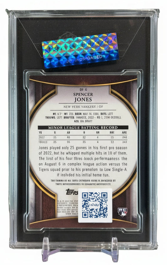 Spencer Jones 2023 Bowman Invicta | Gold Atomic Ref | Auto SGC 9.5/10 | 13/50 | POP 1